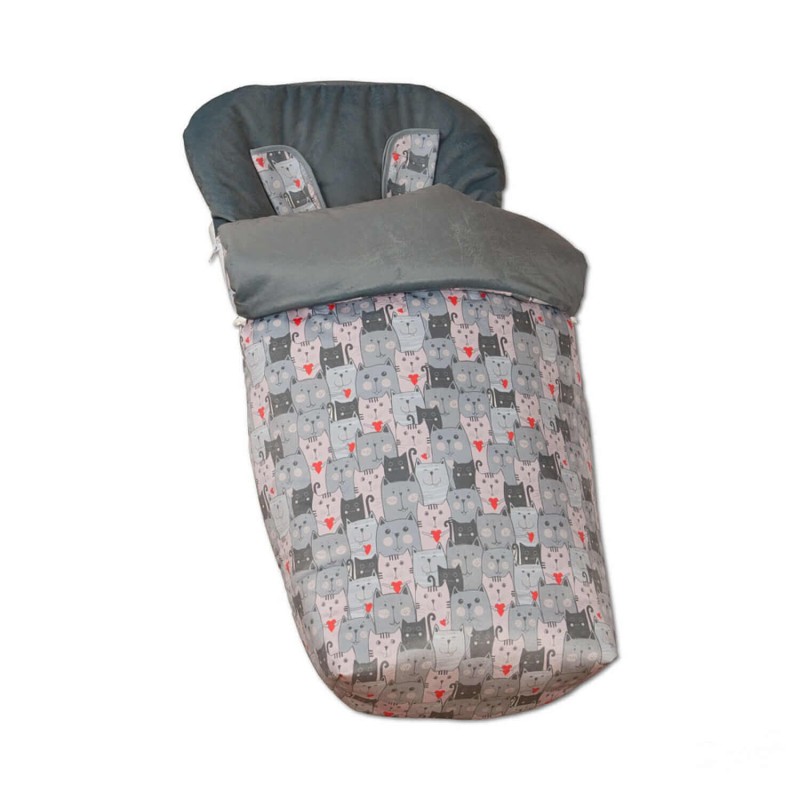 Saco Silla + Manoplas Gatitos Saco Silla + Manoplas Gatitos