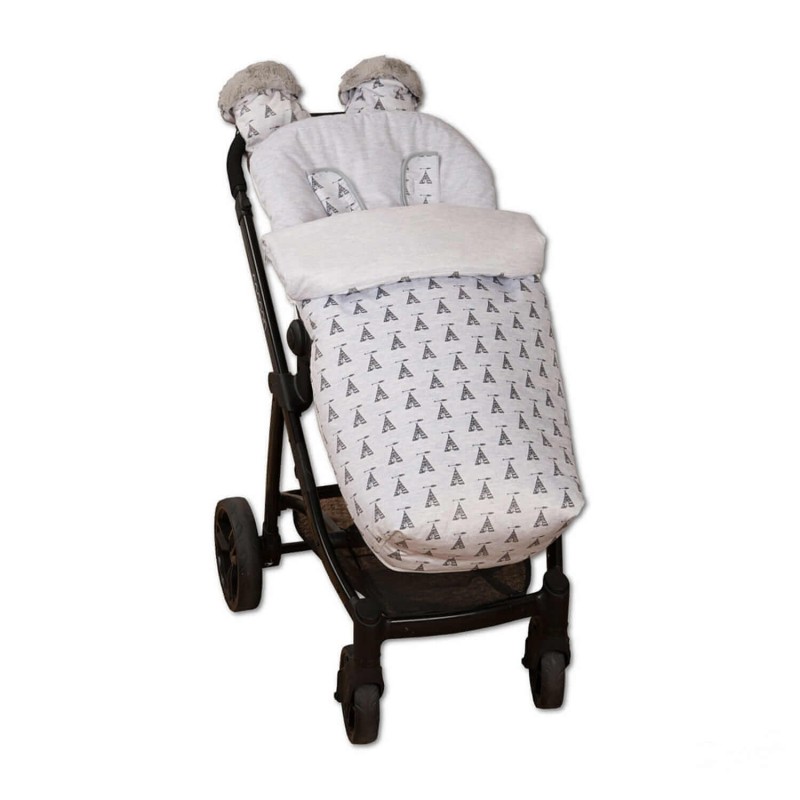 Saco Silla + Manoplas Tepee Gris Saco Silla + Manoplas Tepee Gris