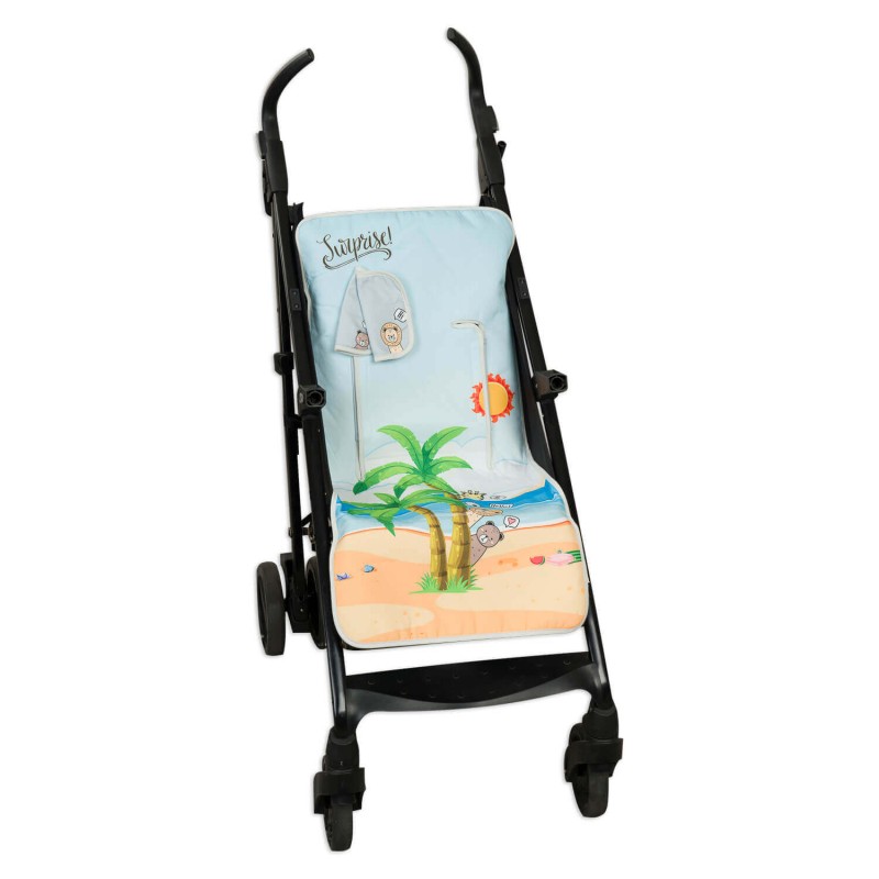 Colchoneta|Funda Grupo 0 con Capota y Cubre Arnés Beach Colchoneta|Funda Grupo 0 con Capota y Cubre Arnés Beach