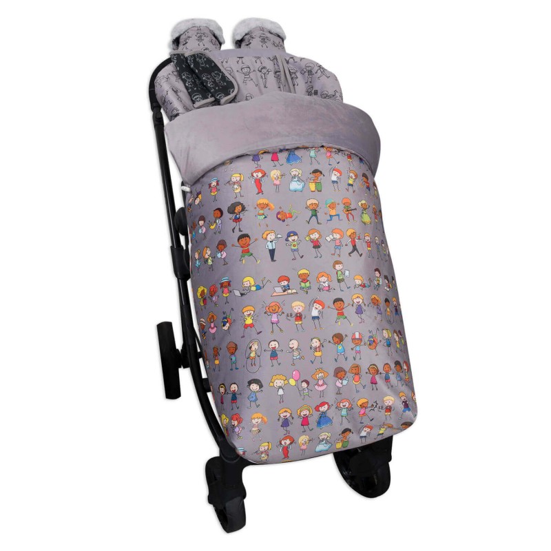 Saco para Silla paseo Impermeable con Manoplas y Cubre Arnés Childs Saco para Silla paseo Impermeable con Manoplas y Cubre Arnés Childs