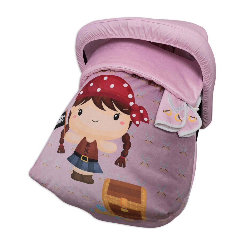 Saco Grupo 0 o Maxicosi Impermeable con Capota y Cubre Arnés Pretty Pirate Saco Grupo 0 o Maxicosi Impermeable con Capota y Cubre Arnés Pretty Pirate