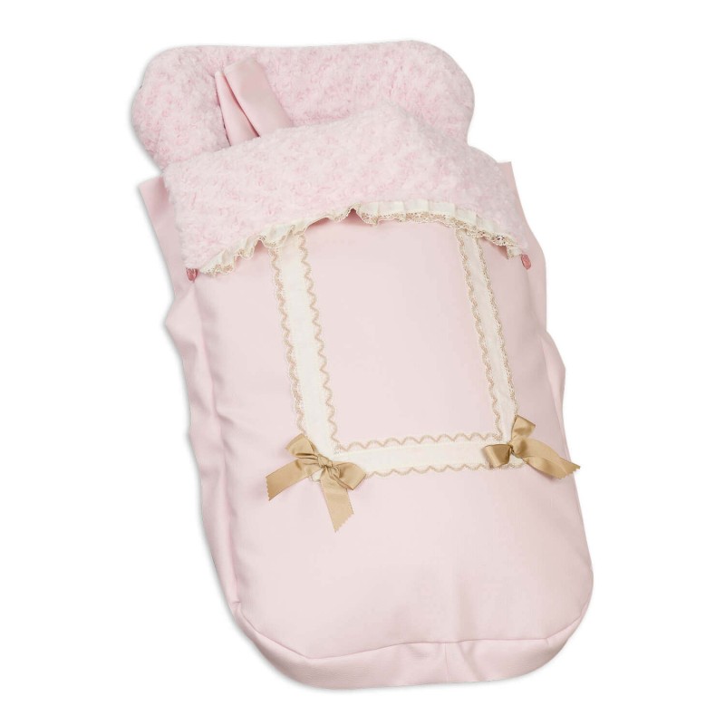 Saco para Silla paseo con Cubre Arnés Leather Rosa Saco para Silla paseo con Cubre Arnés Leather Rosa