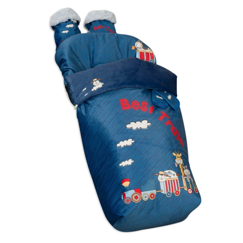 Saco para Silla paseo Impermeable con Manoplas y Cubre Arnés Train Saco para Silla paseo Impermeable con Manoplas y Cubre Arnés Train