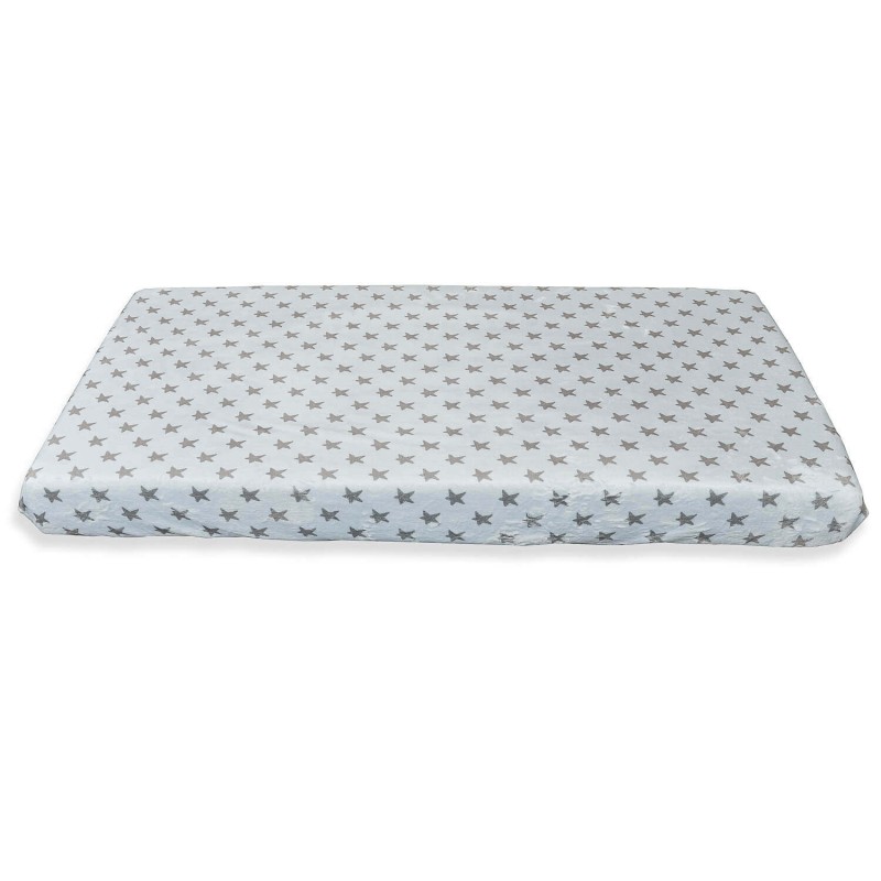 Bajera Coralina Celeste Estrellas Gris Cuna 60x120 Bajera Coralina Celeste Estrellas Gris Cuna 60x120