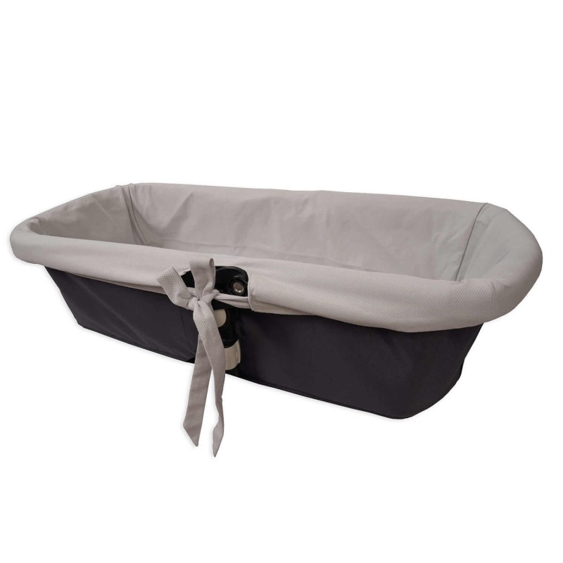 Gray Piqué Carrycot Cover 