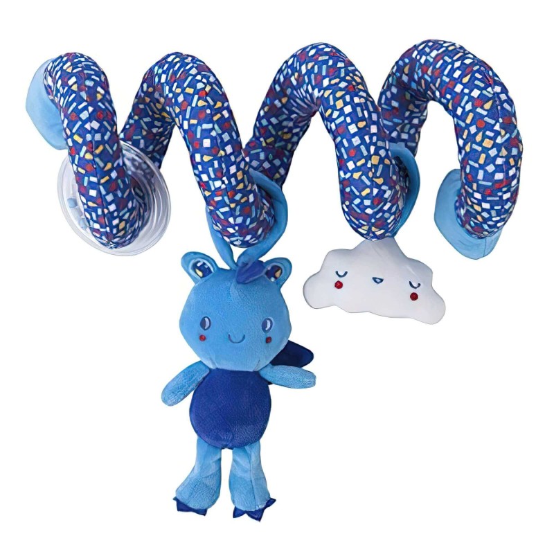Aproveite e sonhe chocalho espiral azul 