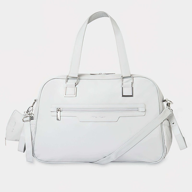 Bolso Maternidad Lazo con Portachupete Gris Bolso Maternidad Lazo con Portachupete Gris