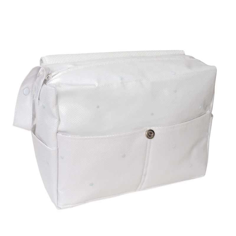Bolso Pompones Azul Bolso Pompones Azul