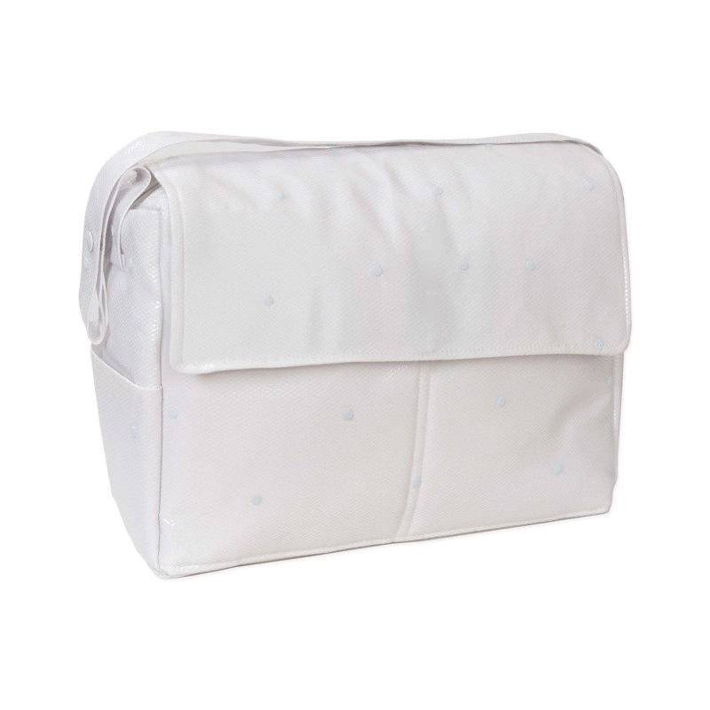 Bolso Pompones Azul Bolso Pompones Azul