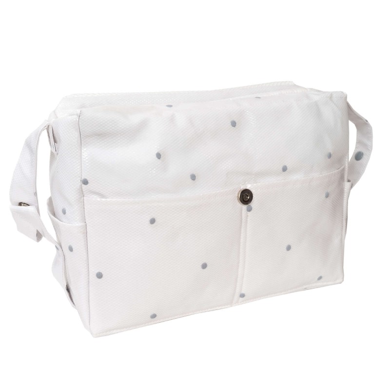 Bolso Pompones Gris Bolso Pompones Gris