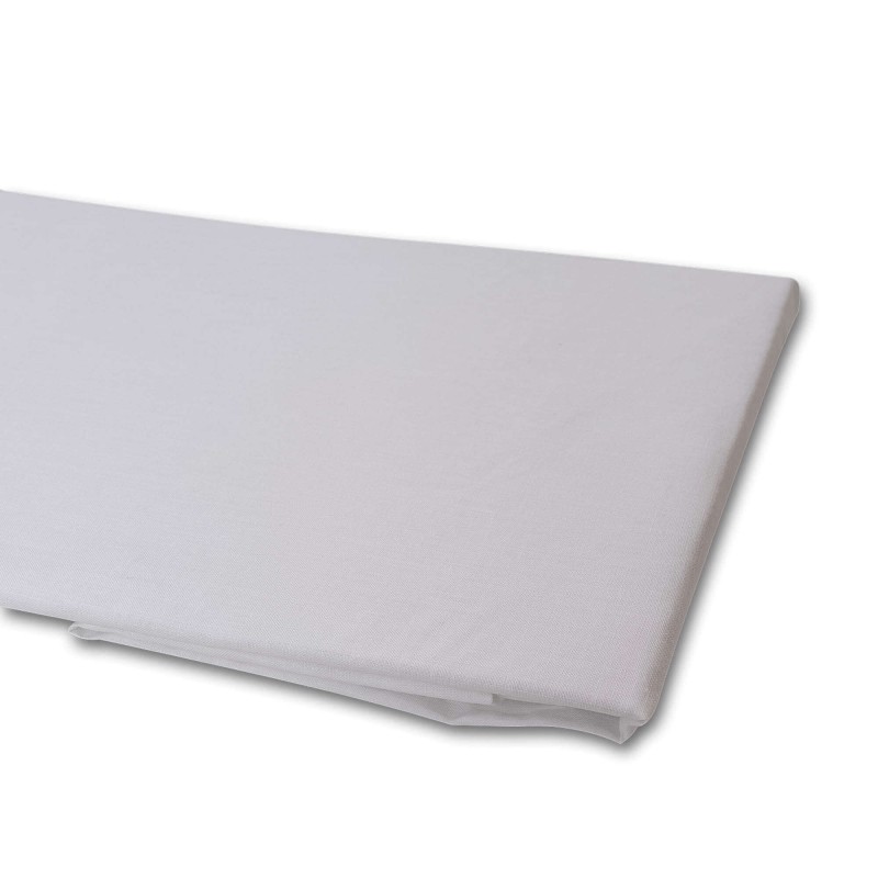 Sábana Bajera 100% Algodón, Ajustable con Gomas (Blanca, Cuna 60 x 120) Sábana Bajera 100% Algodón, Ajustable con Gomas (Blanca, Cuna 60 x 120)
