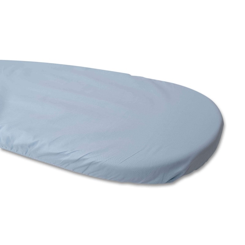 Sábana Bajera 100% Algodón, Ajustable con Gomas, Celeste ( Coche/Capazo/Cuco 80) Sábana Bajera 100% Algodón, Ajustable con Gomas, Celeste ( Coche/Capazo/Cuco 80)