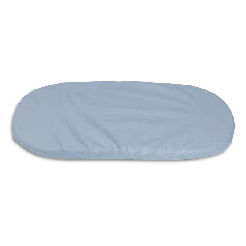Sábana Bajera 100% Algodón, Ajustable con Gomas, Celeste ( Coche/Capazo/Cuco 80) Sábana Bajera 100% Algodón, Ajustable con Gomas, Celeste ( Coche/Capazo/Cuco 80)