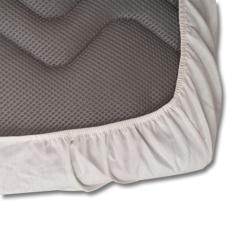 Beige crib fitted sheet Beige crib fitted sheet