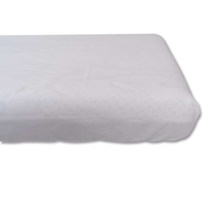 Sábana Bajera 100% Algodón, Ajustable con Gomas (Blanca, Cuna 60 x 120) Sábana Bajera 100% Algodón, Ajustable con Gomas (Blanca, Cuna 60 x 120)