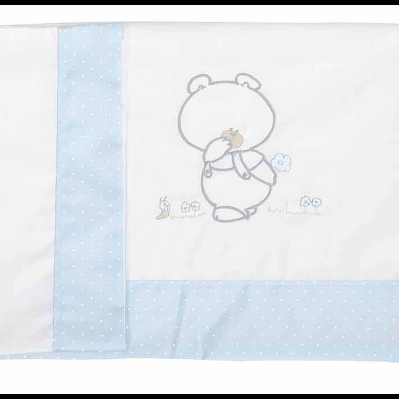 Juego Sábanas de Cuna 70 x 140 Pepo Celeste Juego Sábanas de Cuna 70 x 140 Pepo Celeste