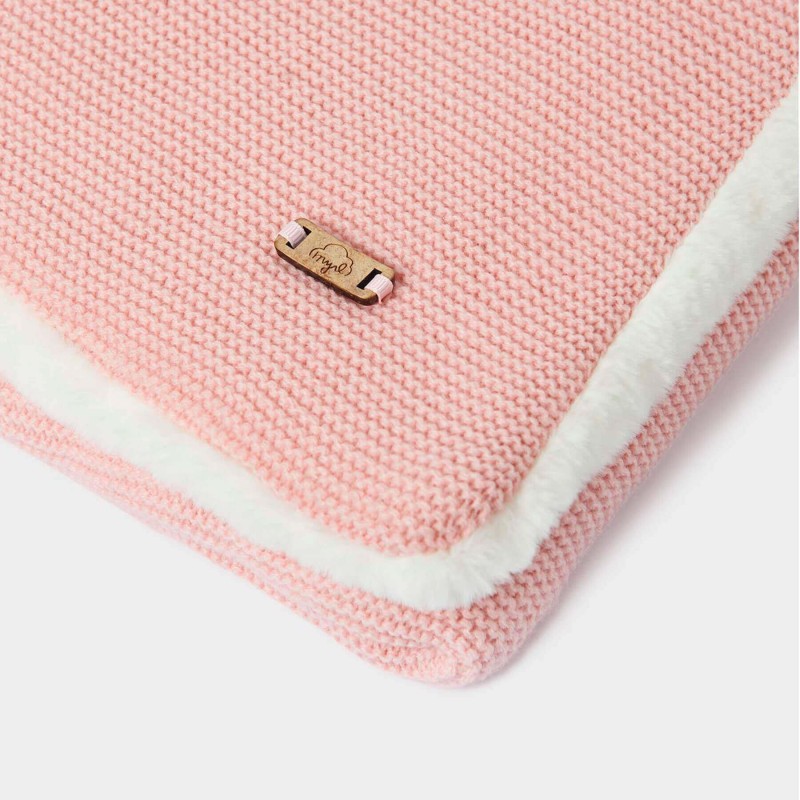 Saco Tricot Capazo Bebé Rosee Saco Tricot Capazo Bebé Rosee