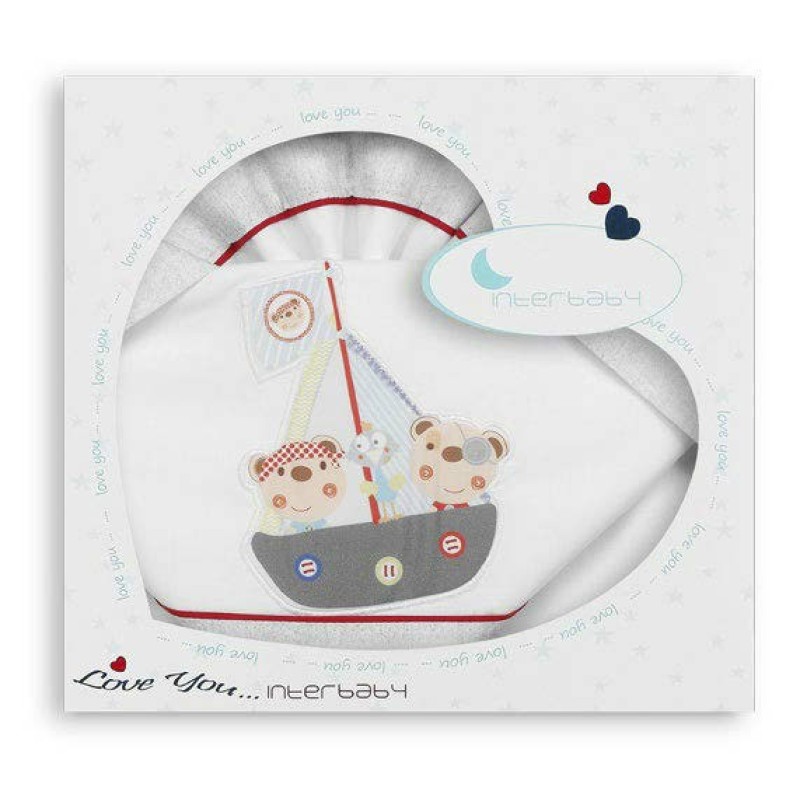 Juego de sábanas de coche Pirata de Interbaby Juego de sábanas de coche Pirata de Interbaby