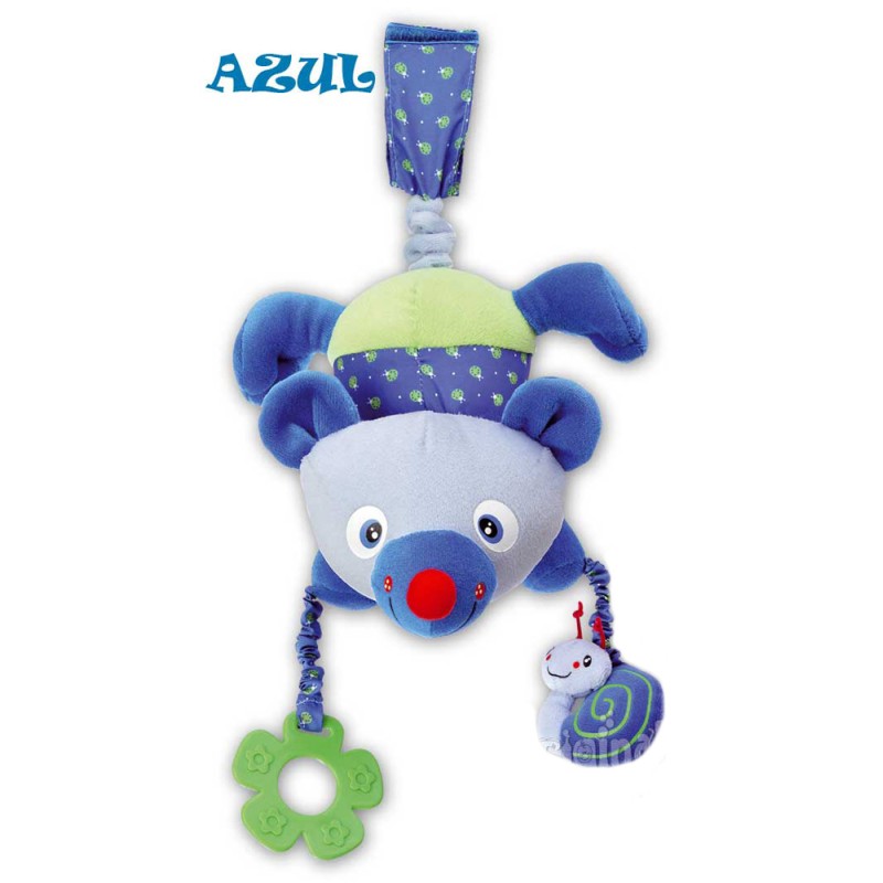 Sonajero con velcro y Temblón Azul Saro Sonajero con velcro y Temblón Azul Saro