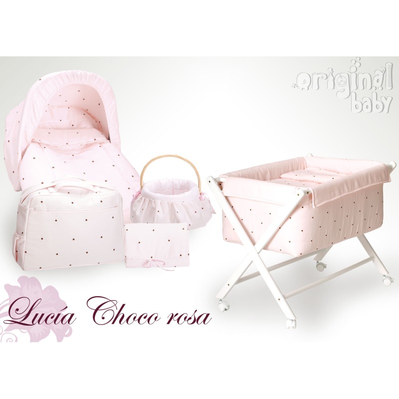 Arrullo toquilla de bebé Lucía Choco rosa Arrullo toquilla de bebé Lucía Choco rosa