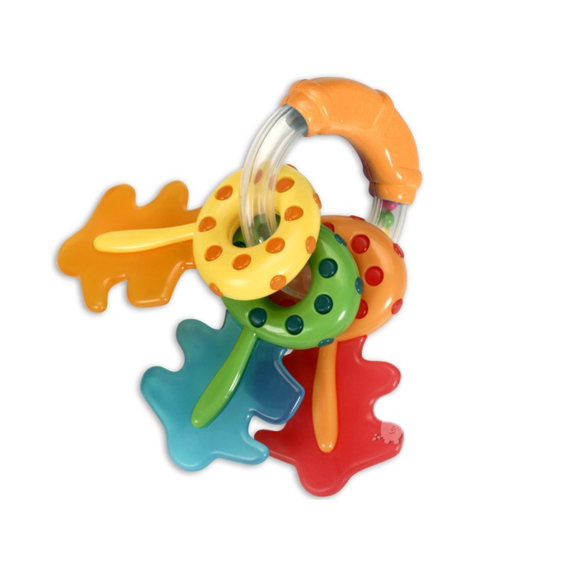 Key rattle with teether Key rattle with teether
