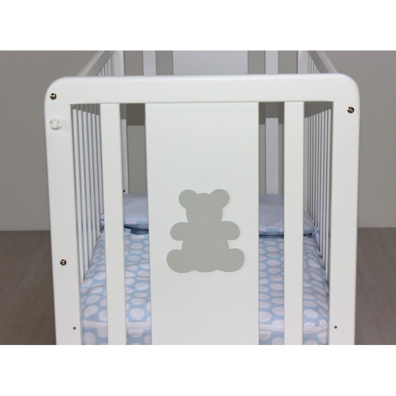 Estructura de cuna blanca Oso Gris Estructura de cuna blanca Oso Gris