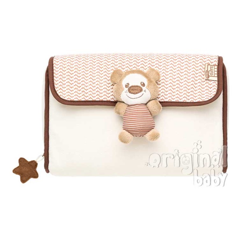 Porta pañales osito beige Porta pañales osito beige