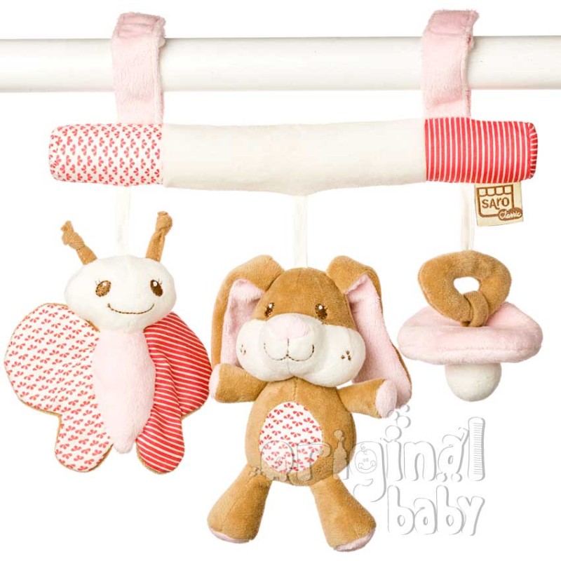 Rattle little friends pink bunny