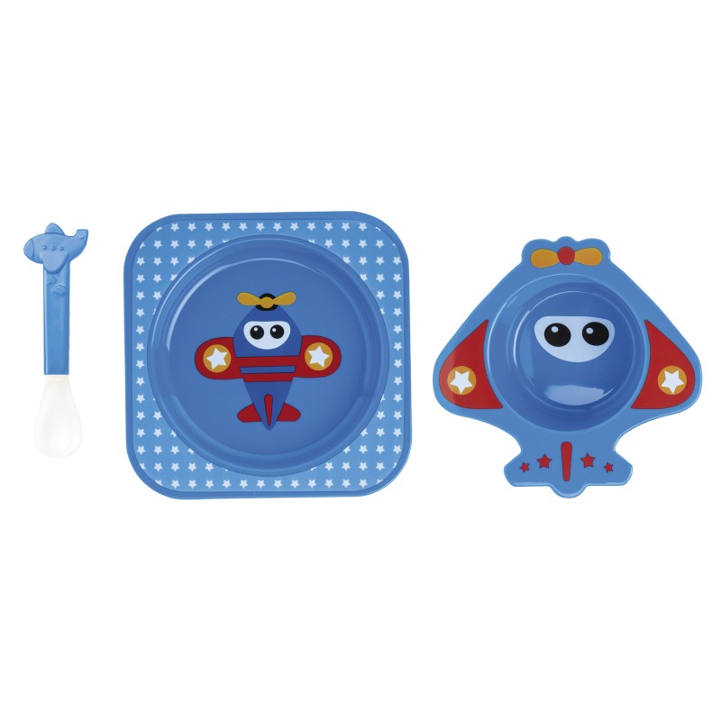 Nueva Vajilla 4piezas para Microondas Fun Azul Nueva Vajilla 4piezas para Microondas Fun Azul