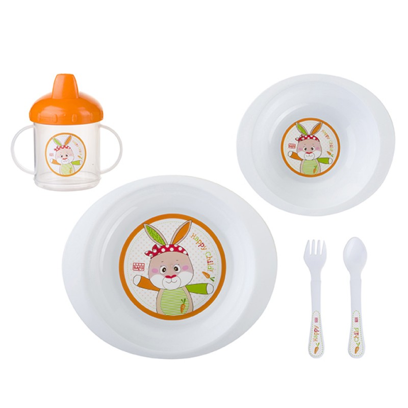 Vajilla 5 piezas Pocket Selva Naranja SARO Vajilla 5 piezas Pocket Selva Naranja SARO