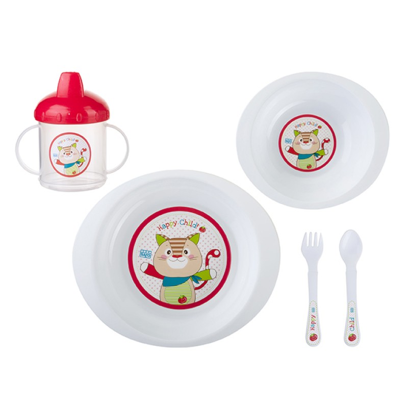 Vajilla 5 piezas Pocket Selva Roja SARO Vajilla 5 piezas Pocket Selva Roja SARO