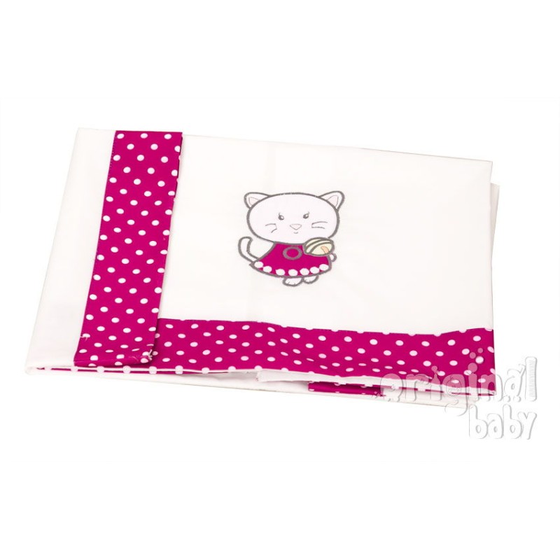Juego sábanas de minicuna serie 30 Gatita Juego sábanas de minicuna serie 30 Gatita