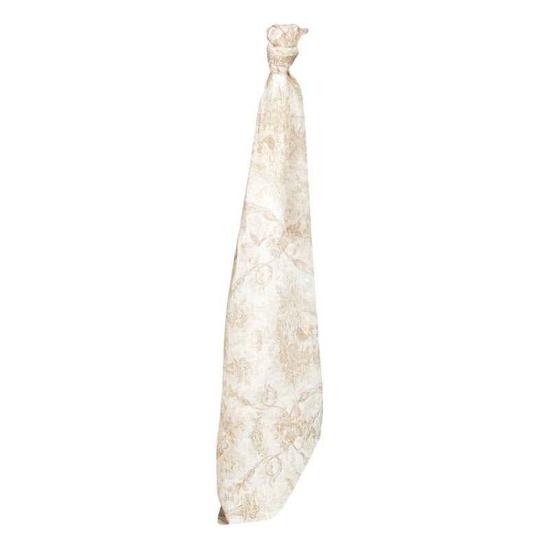Muselina para bebé Toile de Jouy color Beige Muselina para bebé Toile de Jouy color Beige
