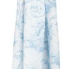 Muselina para bebé Toile de Jouy color Celeste Muselina para bebé Toile de Jouy color Celeste