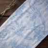 Muselina para bebé Toile de Jouy color Celeste Muselina para bebé Toile de Jouy color Celeste