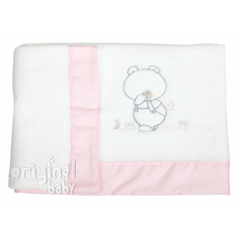 Juego de sábanas de cuna coralina 70 x 140 Pepo Rosa Juego de sábanas de cuna coralina 70 x 140 Pepo Rosa