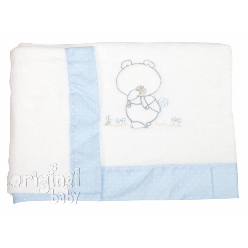 Juego de sábanas de cuna 60 x 120 Coralina Pepo Celeste Juego de sábanas de cuna 60 x 120 Coralina Pepo Celeste