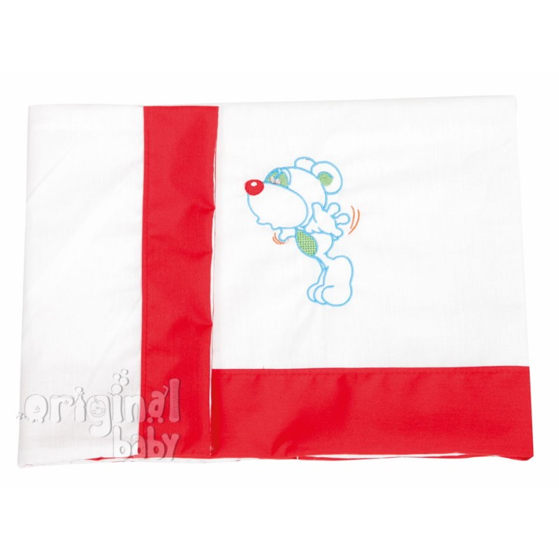 Juego de sábanas de mini cuna Ratoncito rojo Juego de sábanas de mini cuna Ratoncito rojo