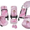 Saco para Silla paseo Impermeable con Manoplas y Cubre Arnés Beauty Girl Saco para Silla paseo Impermeable con Manoplas y Cubre Arnés Beauty Girl
