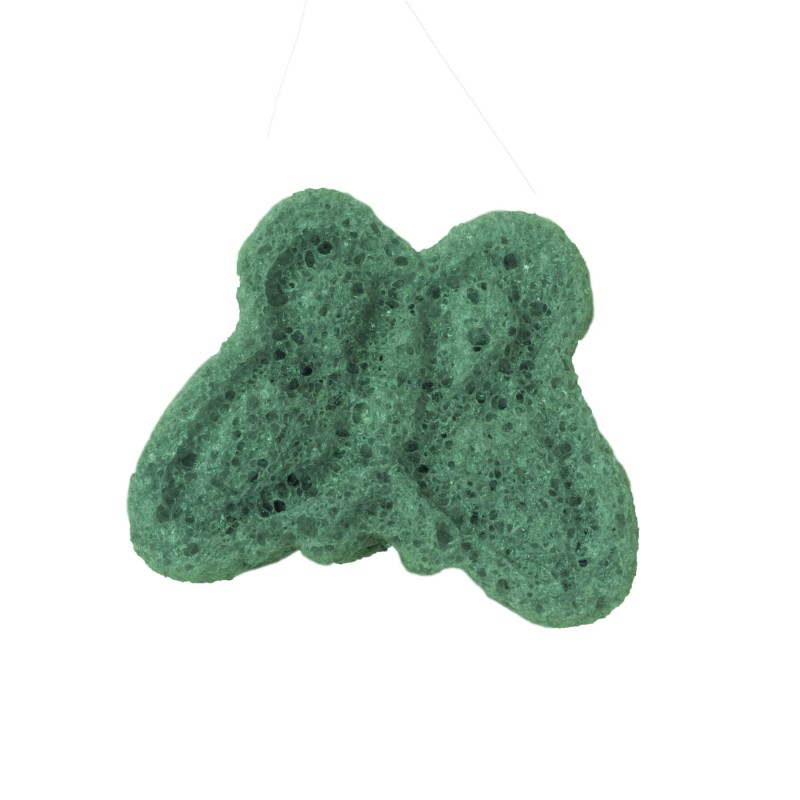 Esponja Konjac Mariposa Verde Esponja Konjac Mariposa Verde
