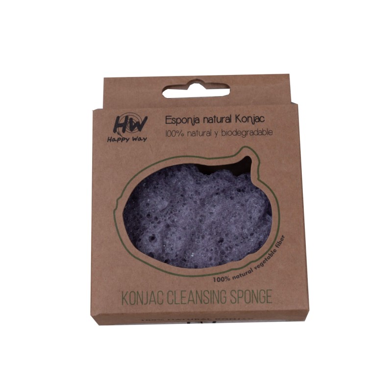 Esponja Natural Konjac Mariposa Morada Esponja Natural Konjac Mariposa Morada
