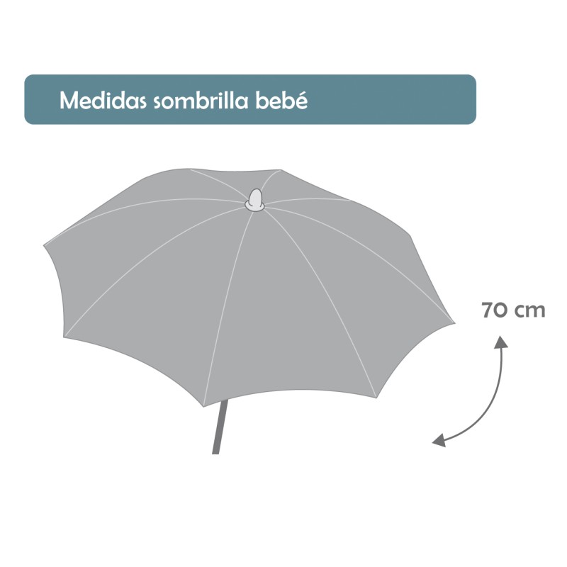 Umbrella for stroller Cashmere Celeste Umbrella for stroller Cashmere Celeste