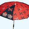 Red Pirates stroller umbrella Red Pirates stroller umbrella