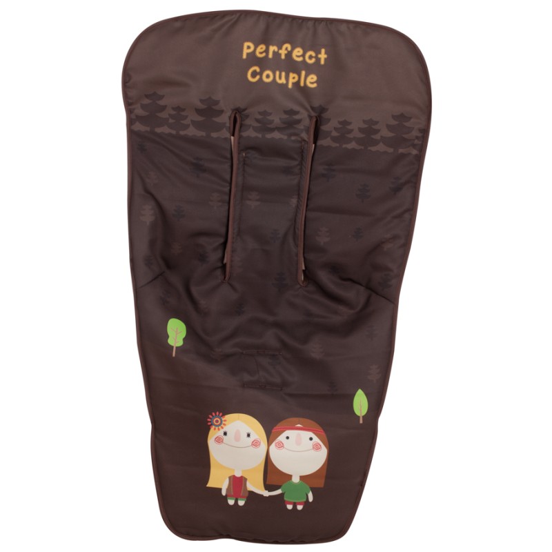 Colchoneta para silla paseo Hippies Choco Colchoneta para silla paseo Hippies Choco
