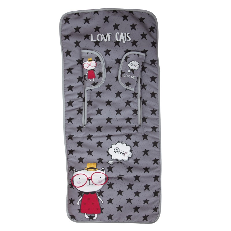 Colchoneta silla paseo ligera Love Cats Colchoneta silla paseo ligera Love Cats