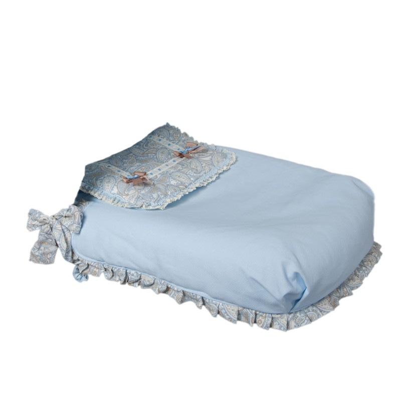 Colcha Bugaboo de capazo Caramelo Azul Colcha Bugaboo de capazo Caramelo Azul