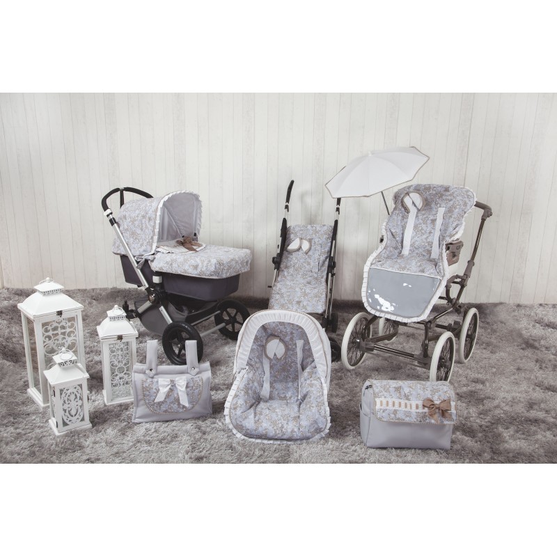 Colchoneta lígera Mclaren reversible Paseos de Toile Gris (cubre arnés incluido) Colchoneta lígera Mclaren reversible Paseos de Toile Gris (cubre arnés incluido)