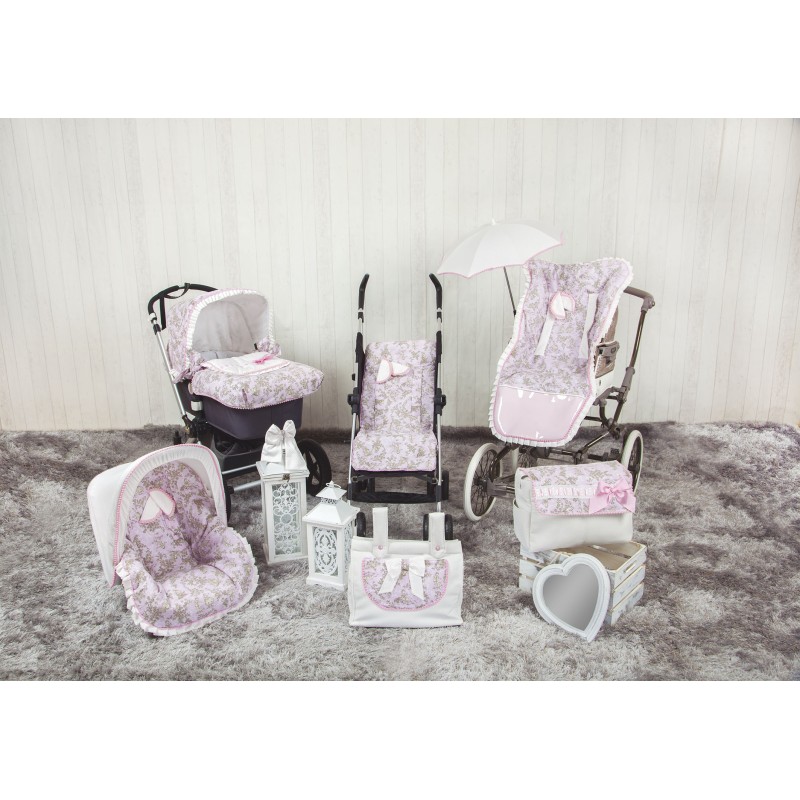 Colchoneta lígera Mclaren reversible Paseos de Toile Rosa (cubre arnés incluido) Colchoneta lígera Mclaren reversible Paseos de Toile Rosa (cubre arnés incluido)