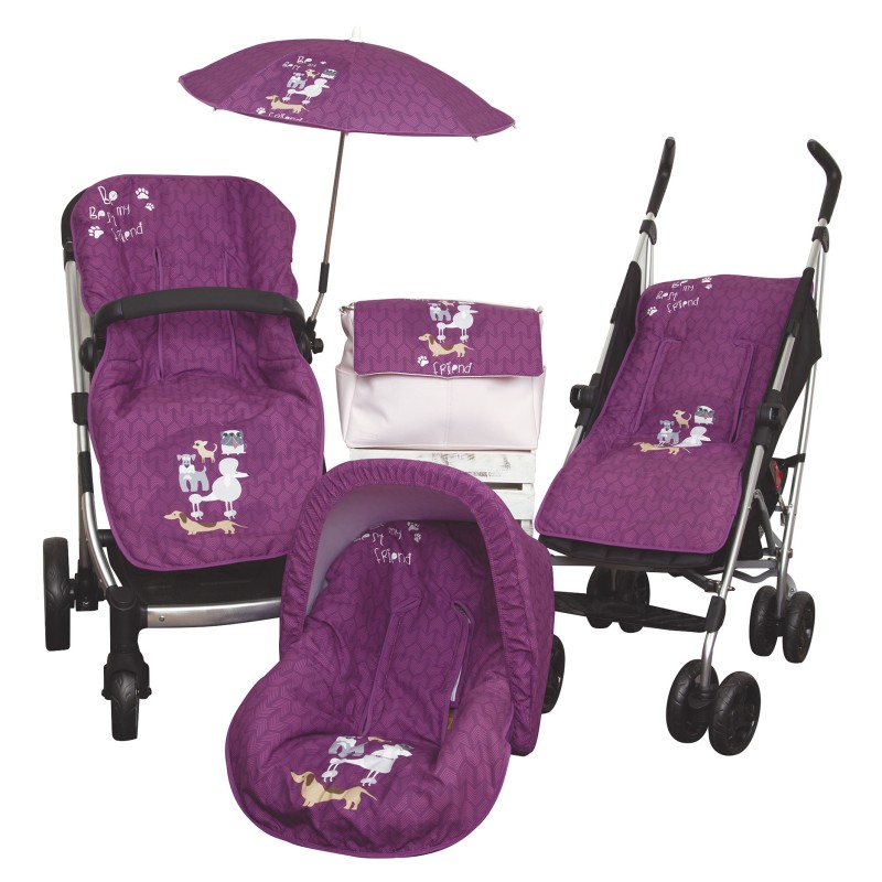 Colchoneta silla paseo Dogs Rosa Colchoneta silla paseo Dogs Rosa