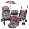 Colchoneta silla paseo Estampado Búhos Rosa Colchoneta silla paseo Estampado Búhos Rosa